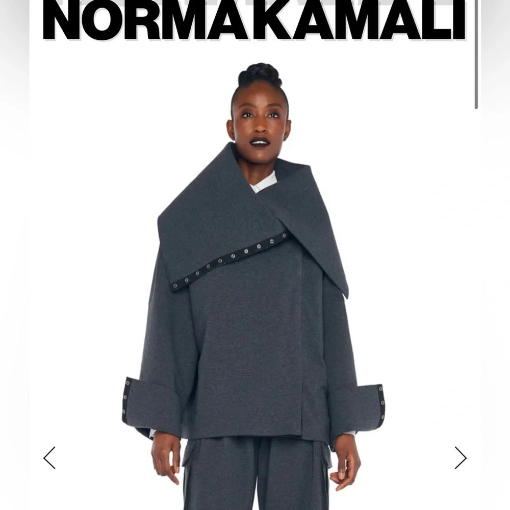 ! Norma Kamali Women's Oversized Side Snap Jacket